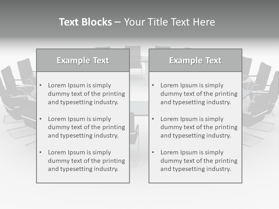 Large White Executive PowerPoint Template