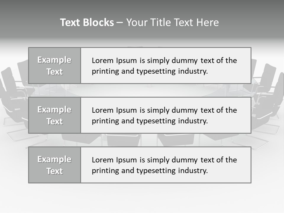 Large White Executive PowerPoint Template