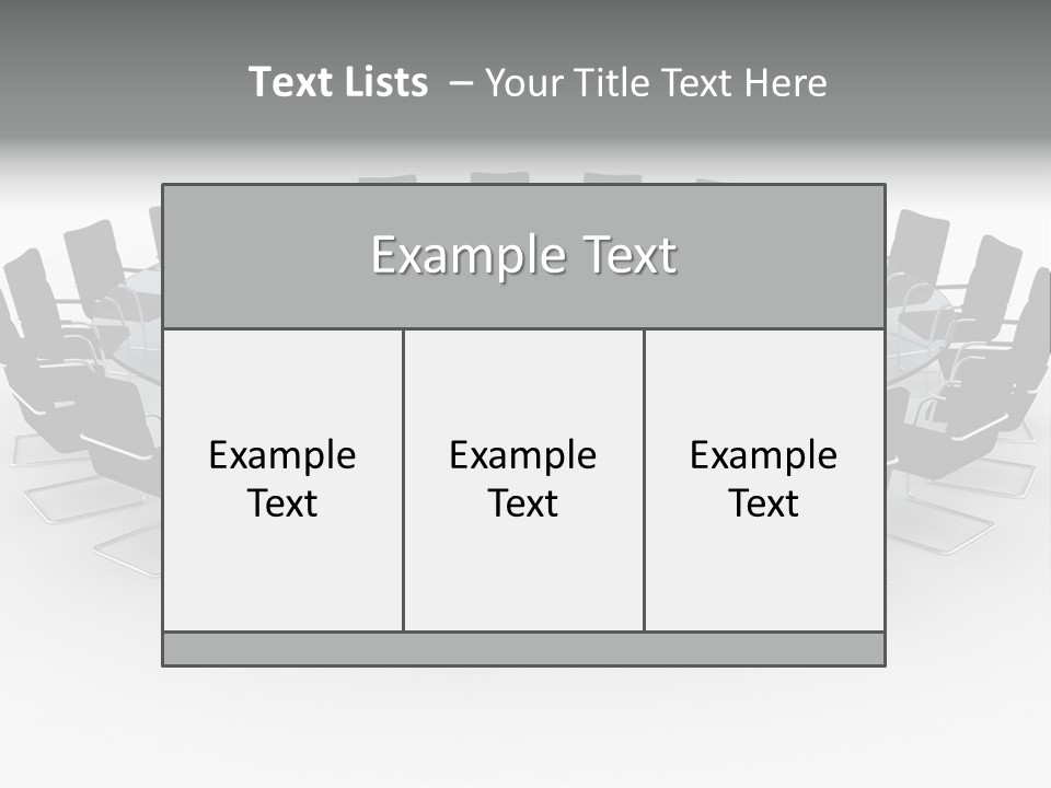 Large White Executive PowerPoint Template