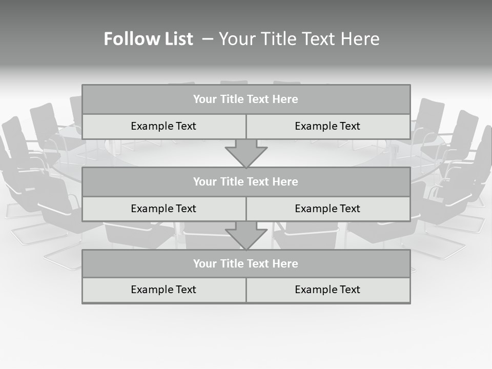 Large White Executive PowerPoint Template