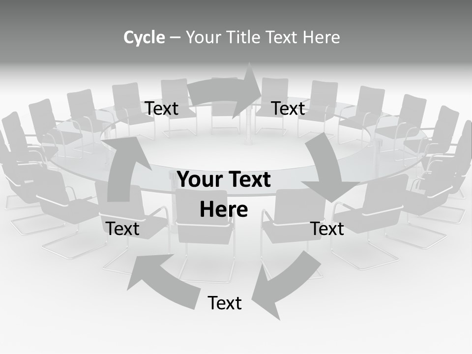 Large White Executive PowerPoint Template