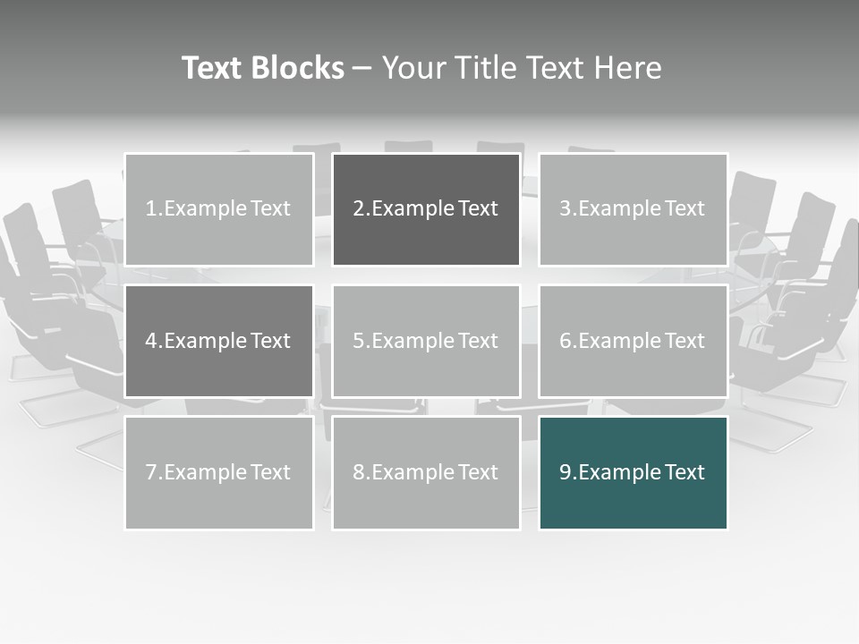 Large White Executive PowerPoint Template