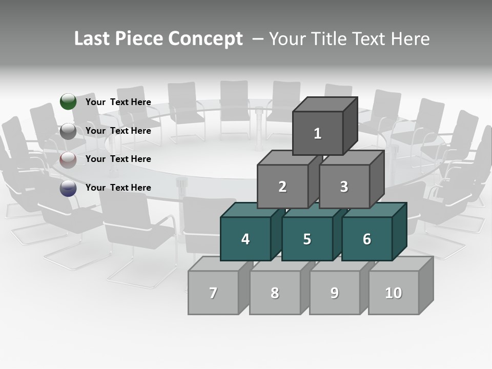 Large White Executive PowerPoint Template
