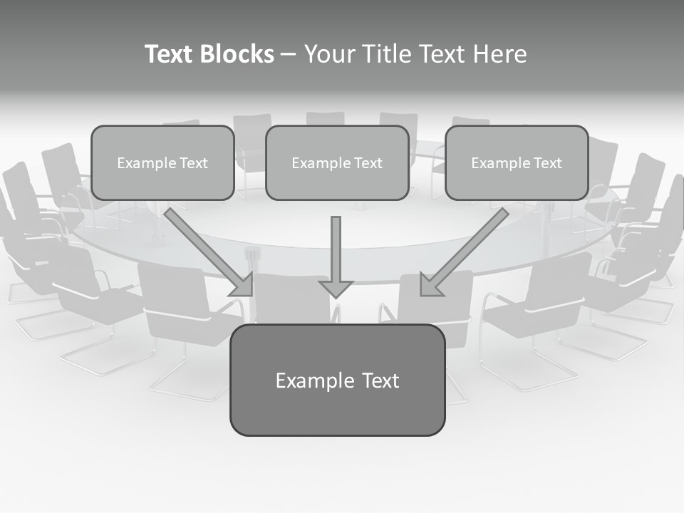 Large White Executive PowerPoint Template