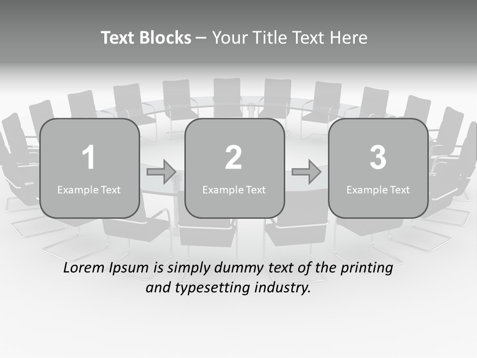 Large White Executive PowerPoint Template