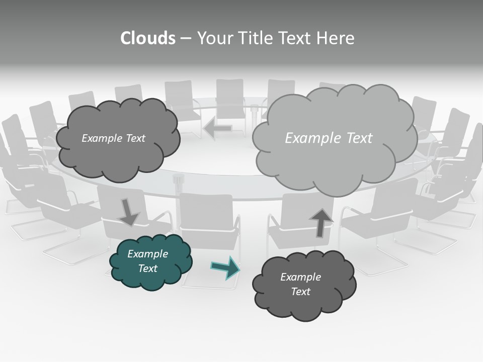 Large White Executive PowerPoint Template