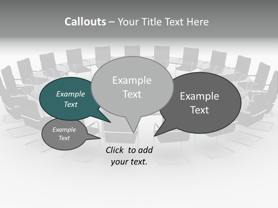 Large White Executive PowerPoint Template