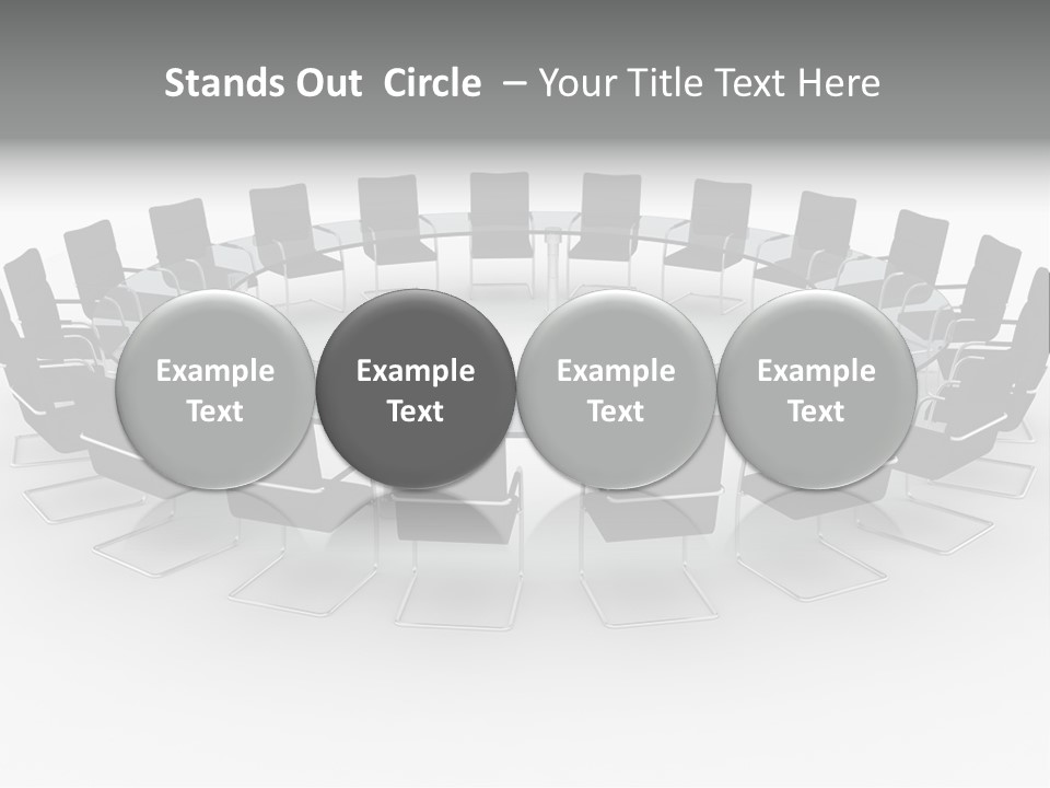 Large White Executive PowerPoint Template