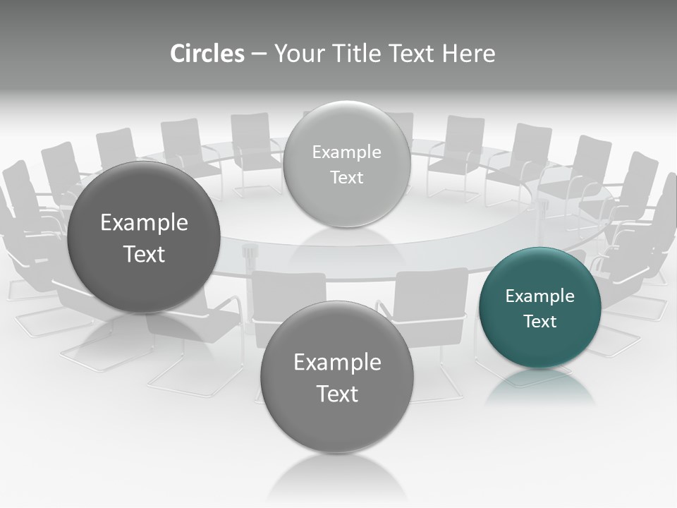 Large White Executive PowerPoint Template