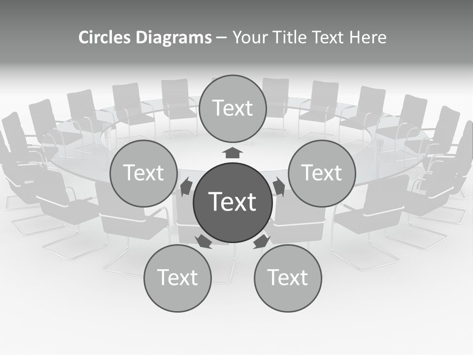 Large White Executive PowerPoint Template