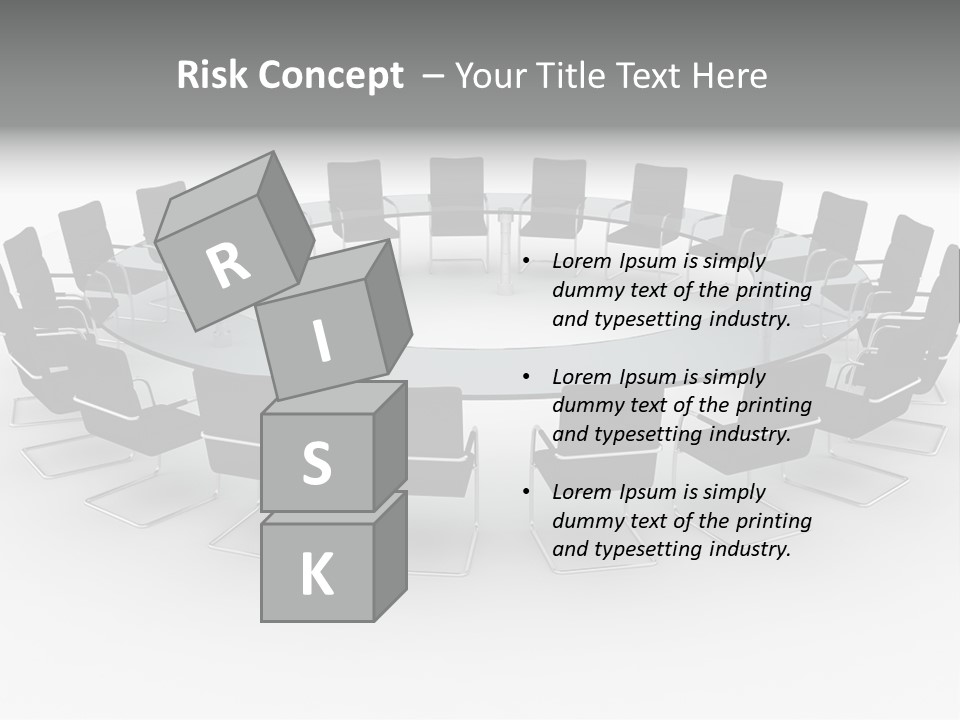 Large White Executive PowerPoint Template