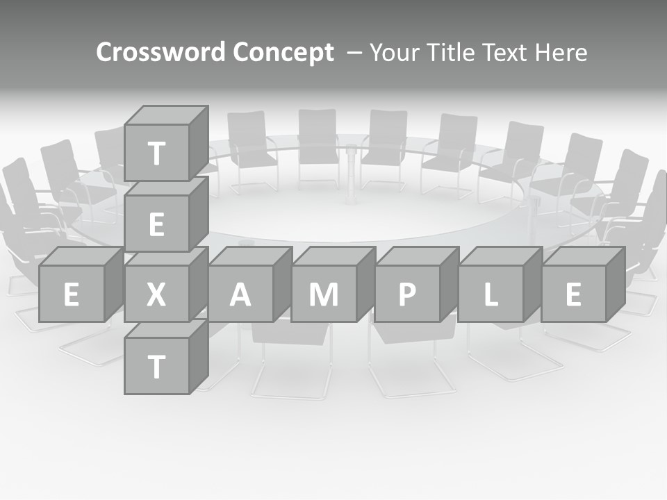 Large White Executive PowerPoint Template