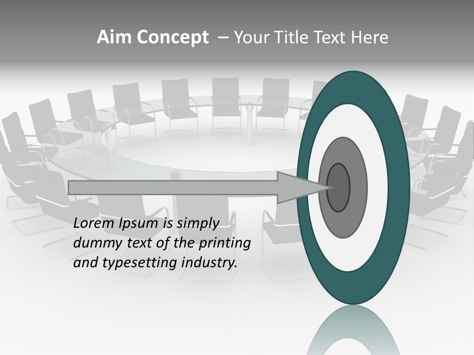 Large White Executive PowerPoint Template