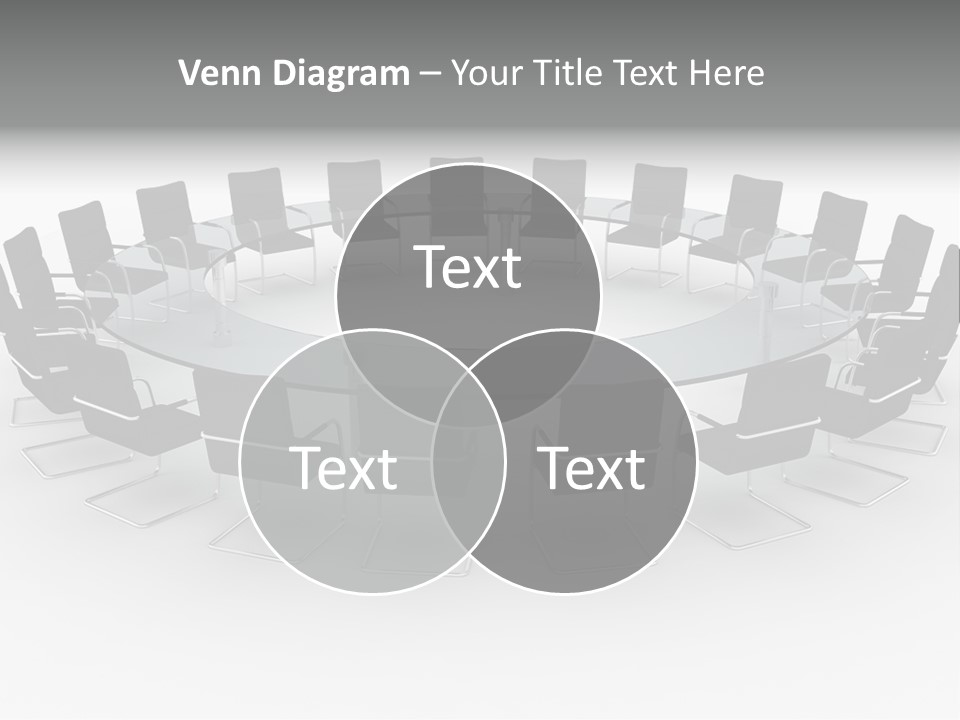 Large White Executive PowerPoint Template