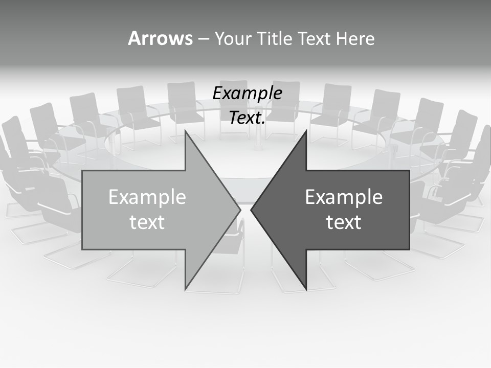 Large White Executive PowerPoint Template