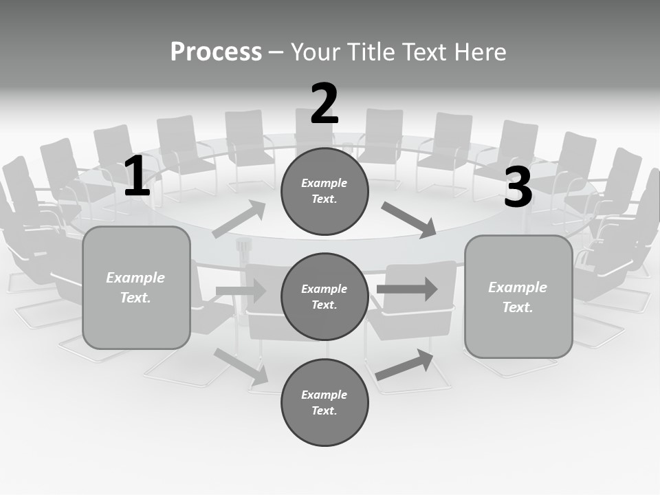 Large White Executive PowerPoint Template