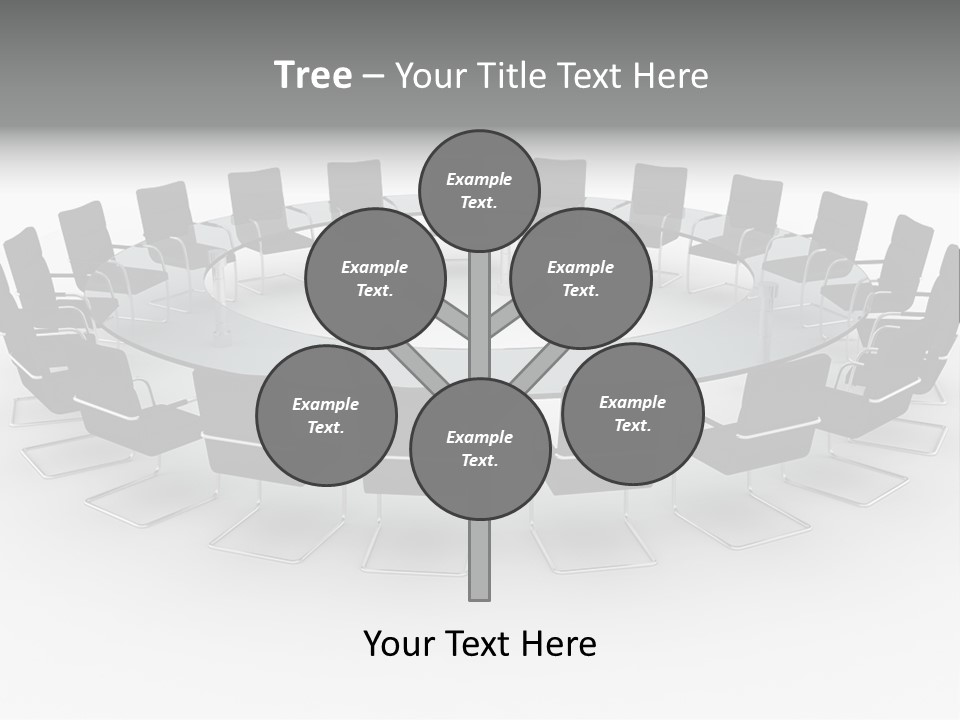 Large White Executive PowerPoint Template