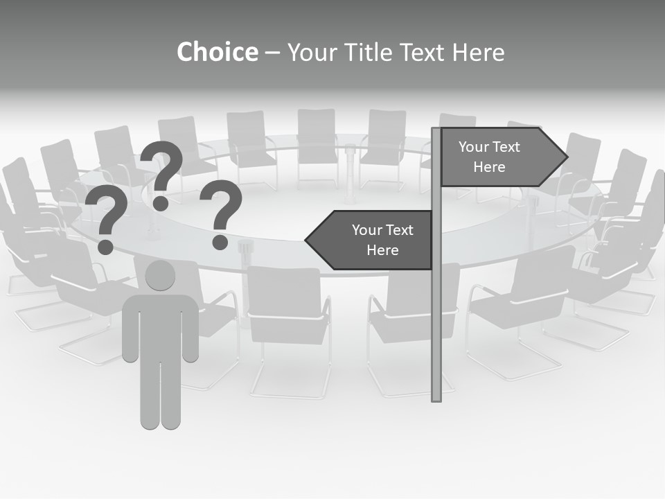 Large White Executive PowerPoint Template