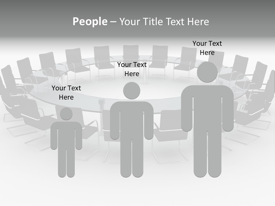 Large White Executive PowerPoint Template