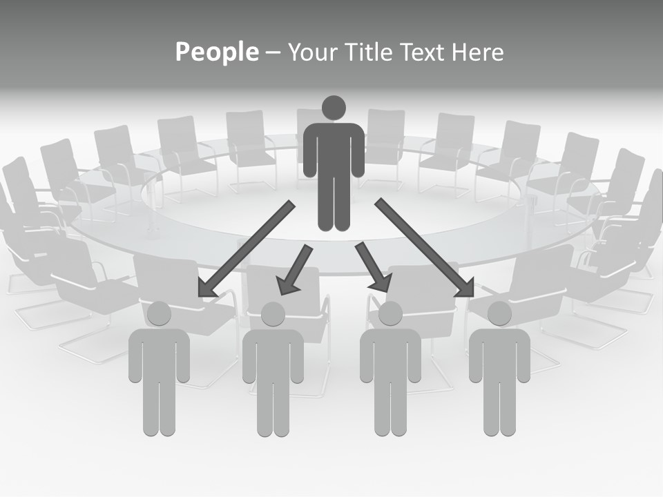 Large White Executive PowerPoint Template