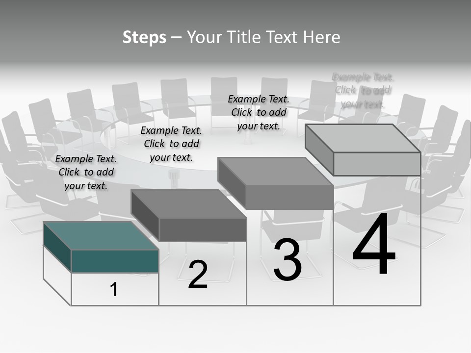 Large White Executive PowerPoint Template