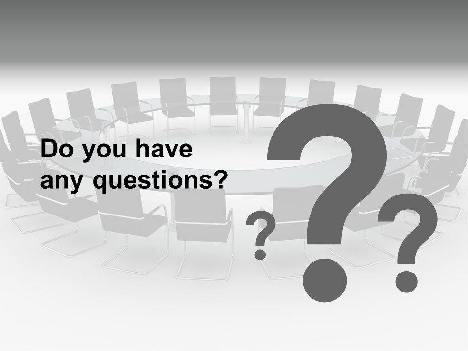 Large White Executive PowerPoint Template