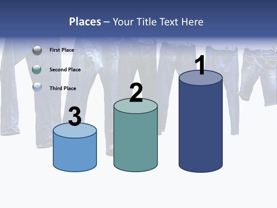 Hanging Jeansly Background PowerPoint Template