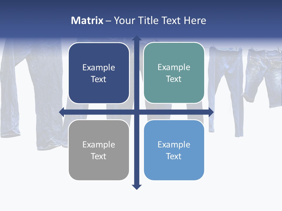 Hanging Jeansly Background PowerPoint Template