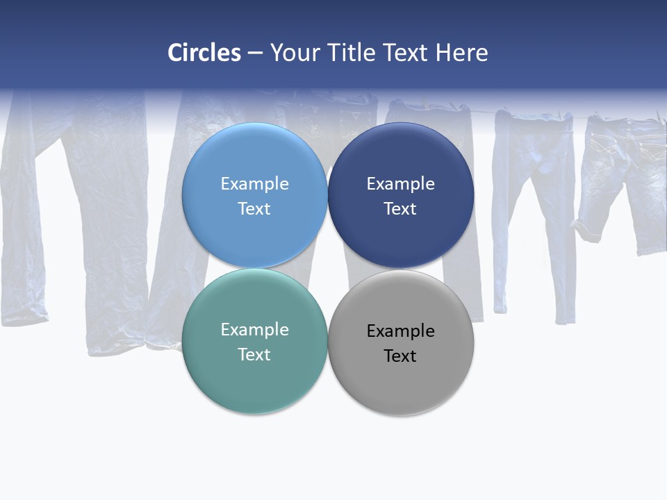 Hanging Jeansly Background PowerPoint Template