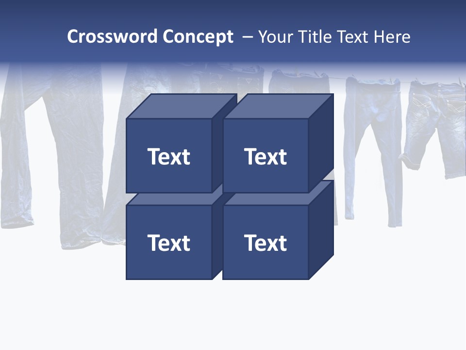 Hanging Jeansly Background PowerPoint Template