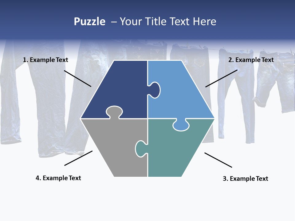 Hanging Jeansly Background PowerPoint Template