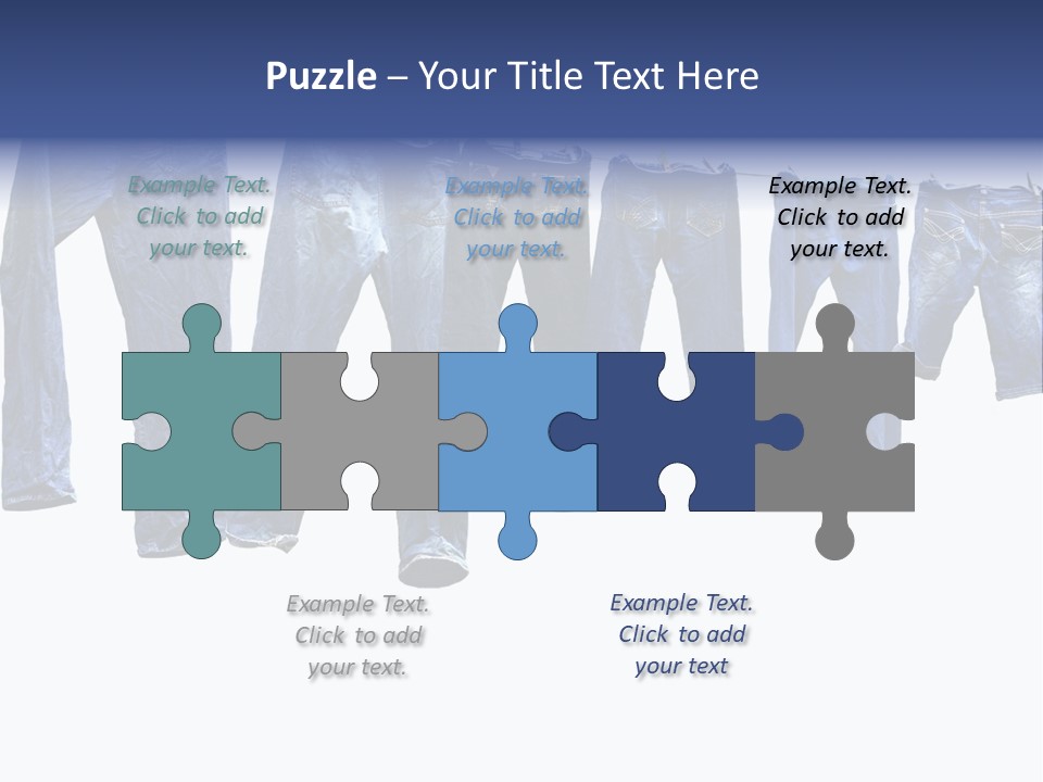 Hanging Jeansly Background PowerPoint Template