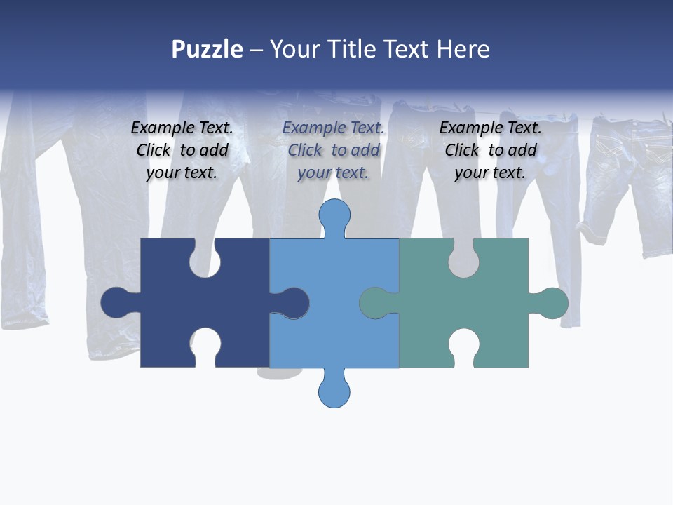 Hanging Jeansly Background PowerPoint Template