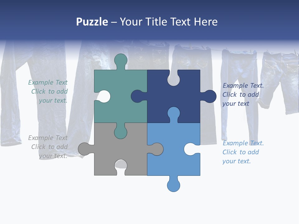 Hanging Jeansly Background PowerPoint Template