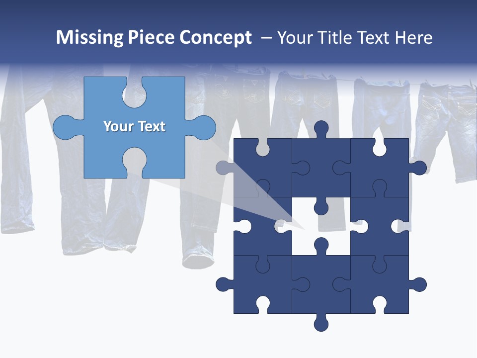 Hanging Jeansly Background PowerPoint Template