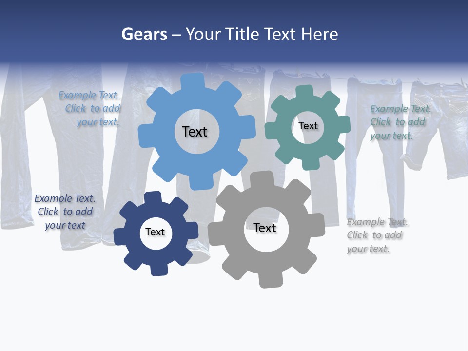 Hanging Jeansly Background PowerPoint Template