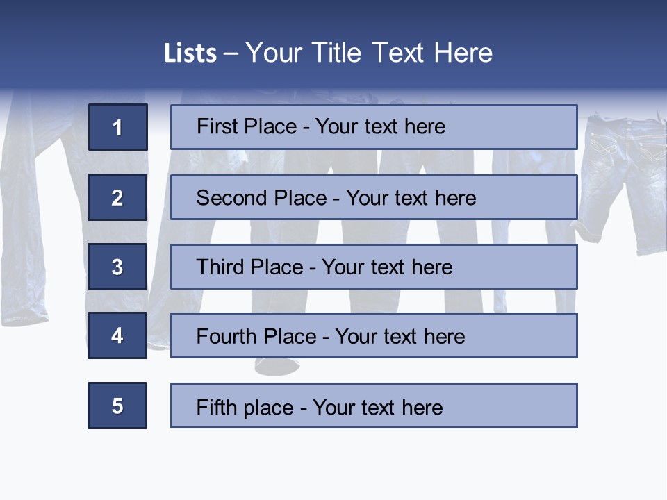Hanging Jeansly Background PowerPoint Template