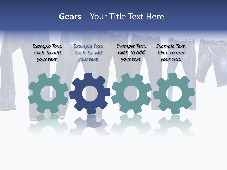 Hanging Jeansly Background PowerPoint Template