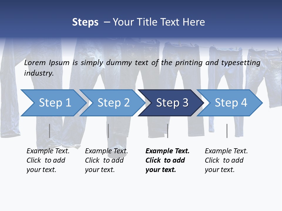 Hanging Jeansly Background PowerPoint Template