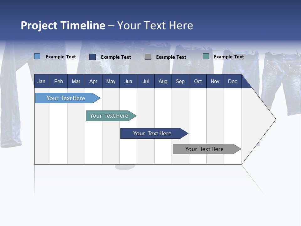 Hanging Jeansly Background PowerPoint Template