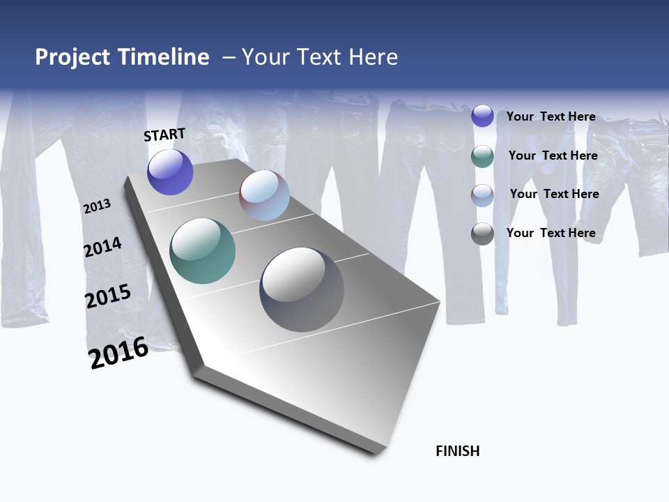 Hanging Jeansly Background PowerPoint Template