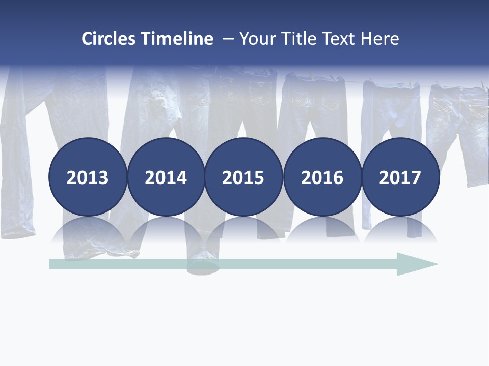 Hanging Jeansly Background PowerPoint Template