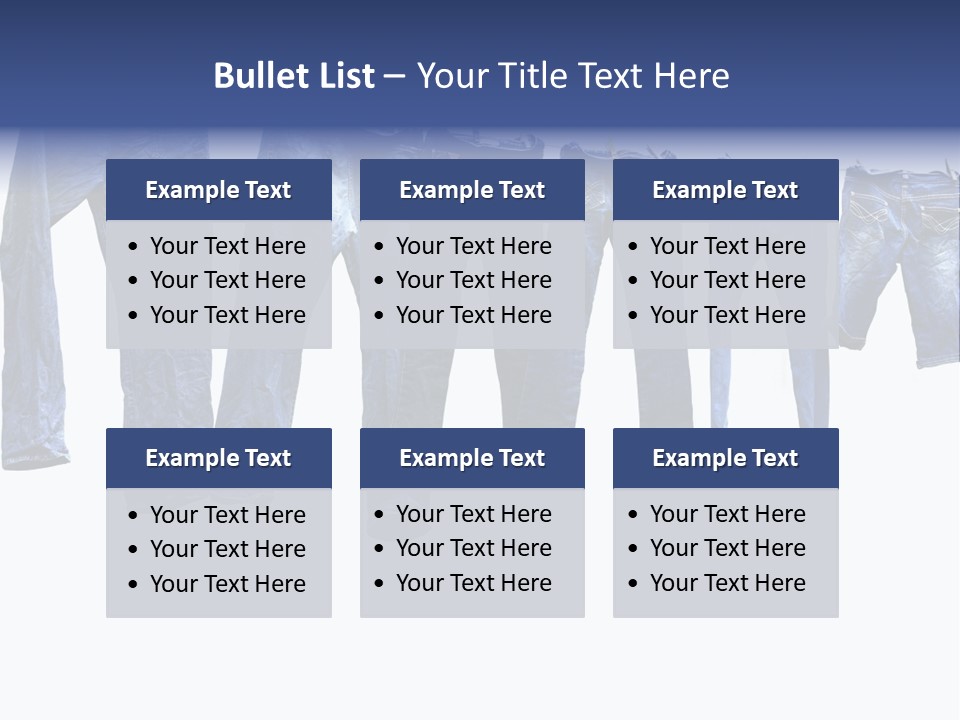 Hanging Jeansly Background PowerPoint Template