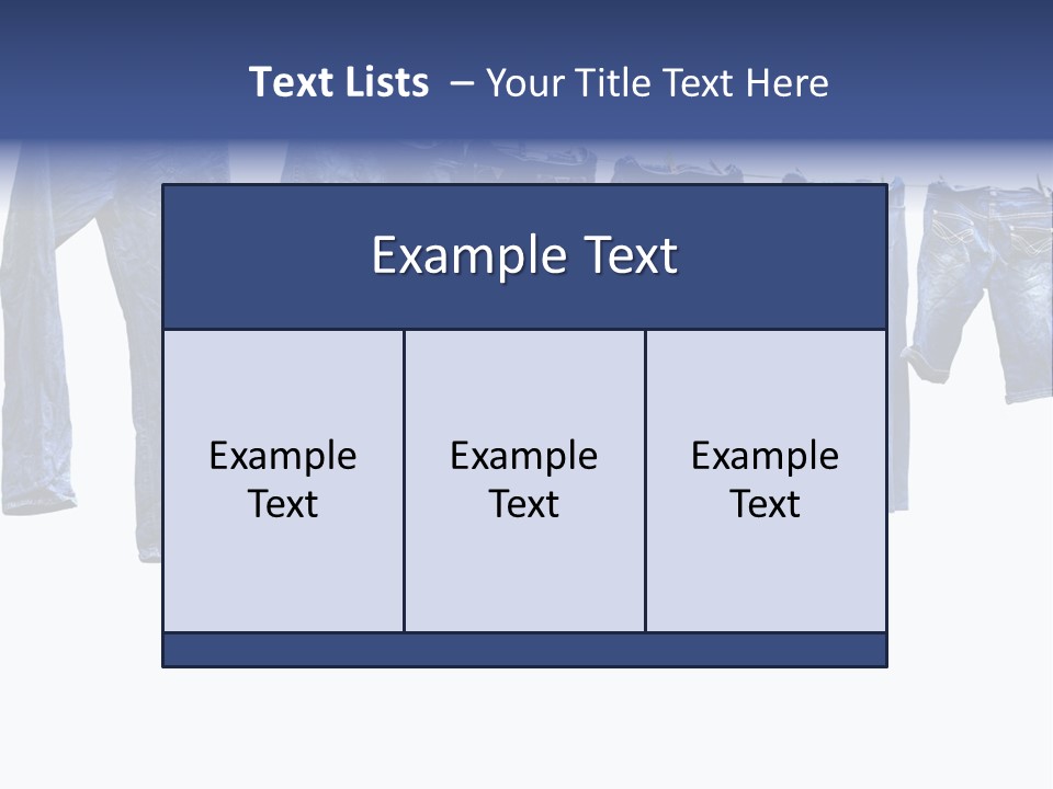 Hanging Jeansly Background PowerPoint Template