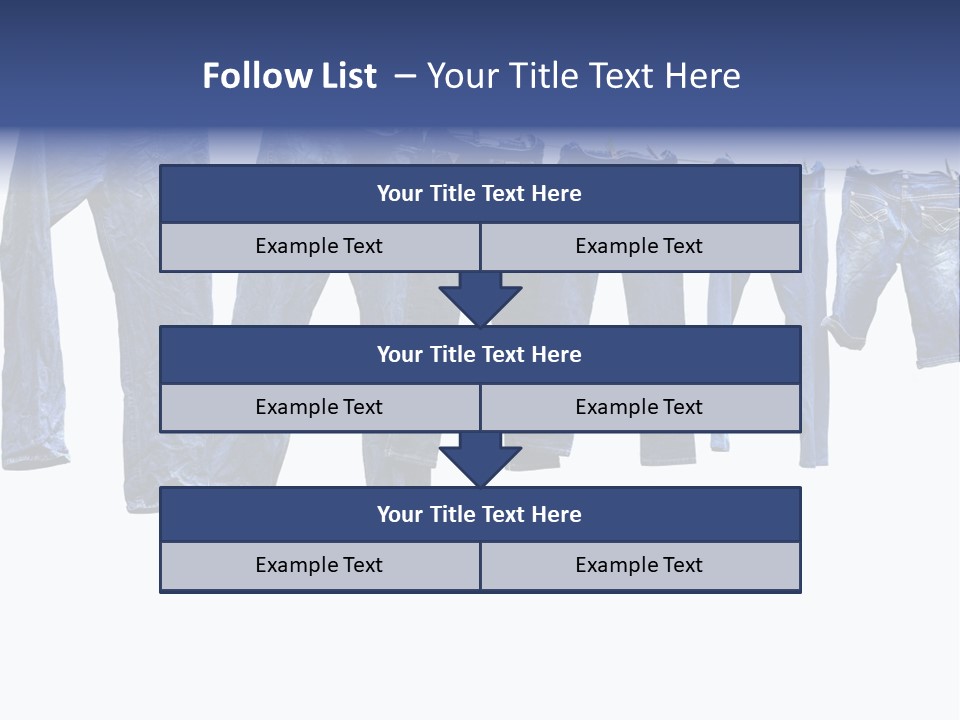 Hanging Jeansly Background PowerPoint Template