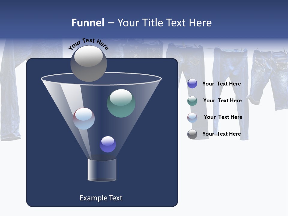 Hanging Jeansly Background PowerPoint Template