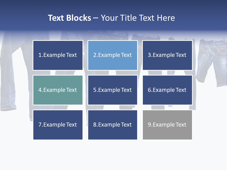 Hanging Jeansly Background PowerPoint Template