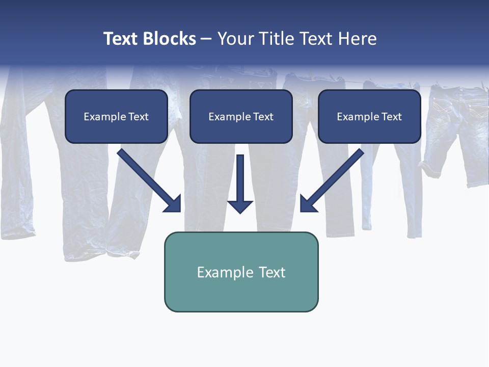 Hanging Jeansly Background PowerPoint Template