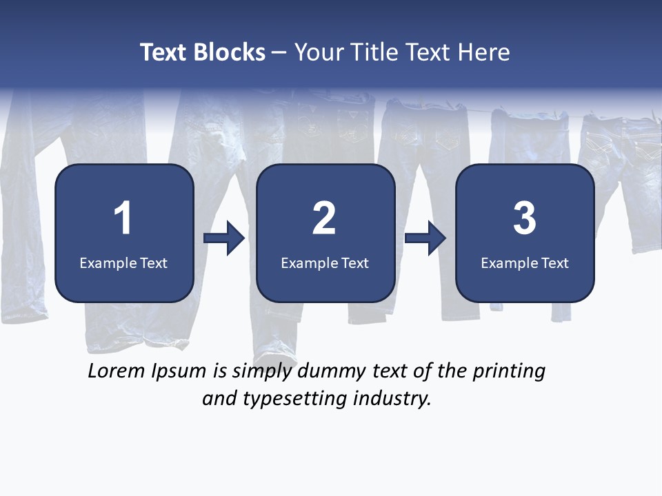 Hanging Jeansly Background PowerPoint Template