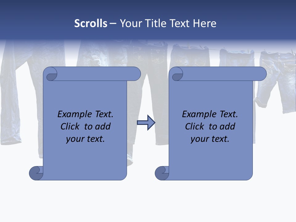 Hanging Jeansly Background PowerPoint Template